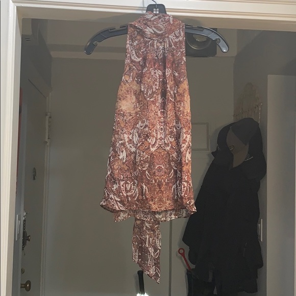 Necktie sheer blouse - Picture 1 of 4